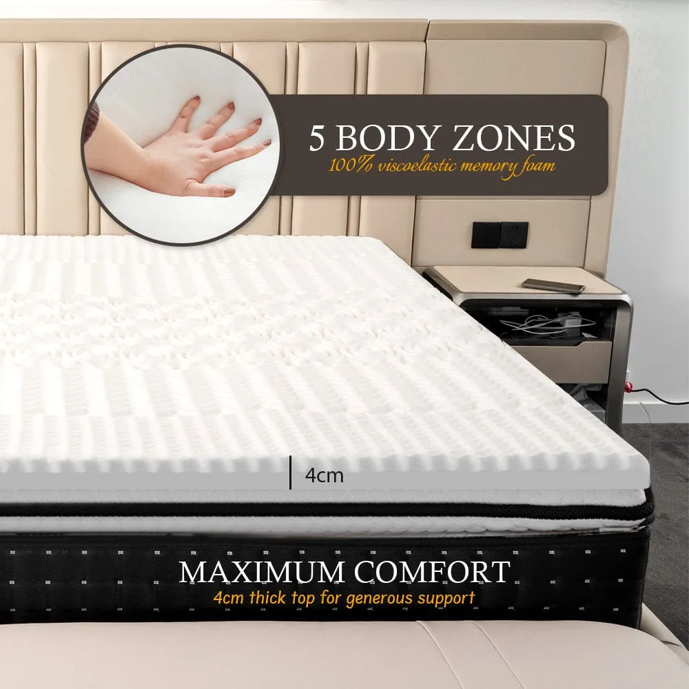 4cm Memory Foam Mattress Protector | Bamboo Cover | Single