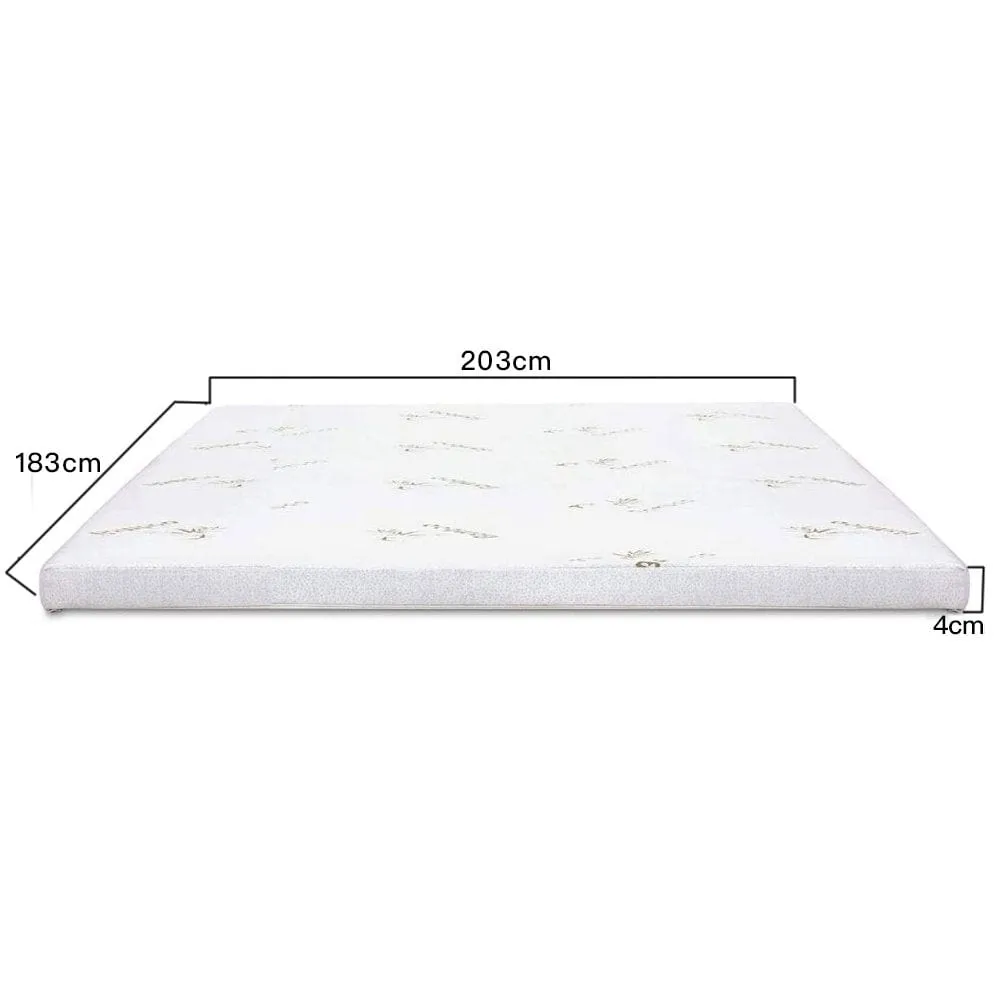 4cm Memory Foam Mattress Topper | Bamboo Cover | King Size