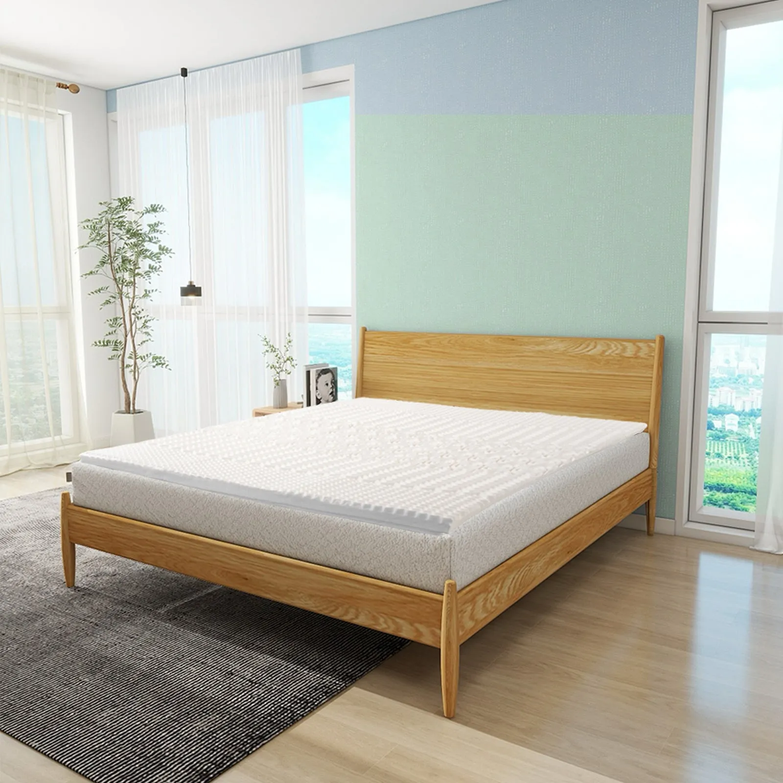 4cm Memory Foam Mattress Topper | Bamboo Cover | King Size