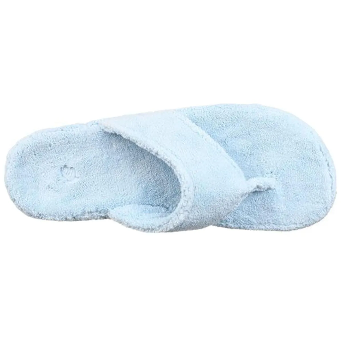 Acorn Women’s Slippers - Spa Thong Powder Blue Terry, Small | A10454AEVWS