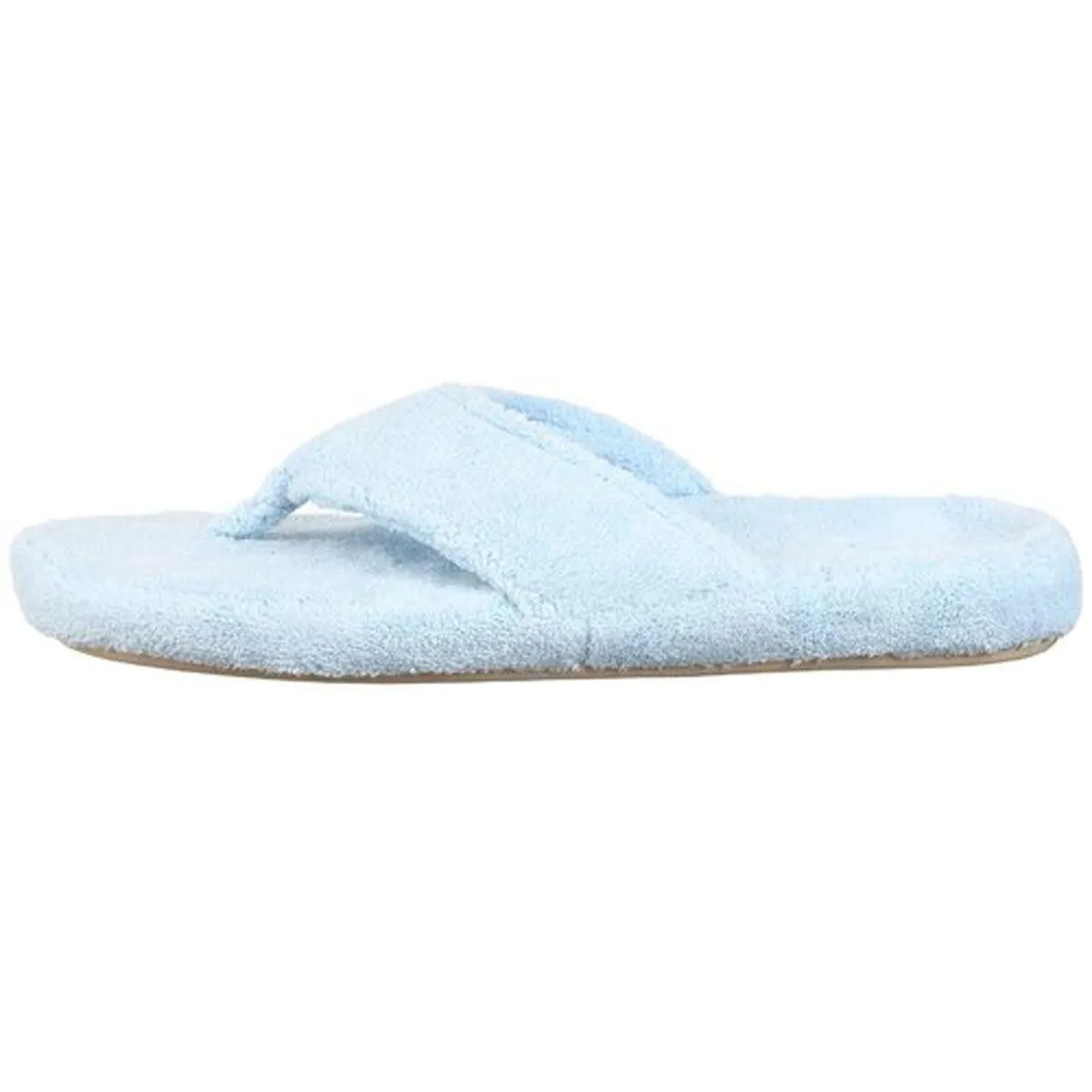 Acorn Women’s Slippers - Spa Thong Powder Blue Terry, Small | A10454AEVWS