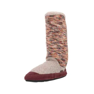 Acorn Women's Slouch Boots - Block Design, Sunset Cable Knit, Medium | A10161SCKWM
