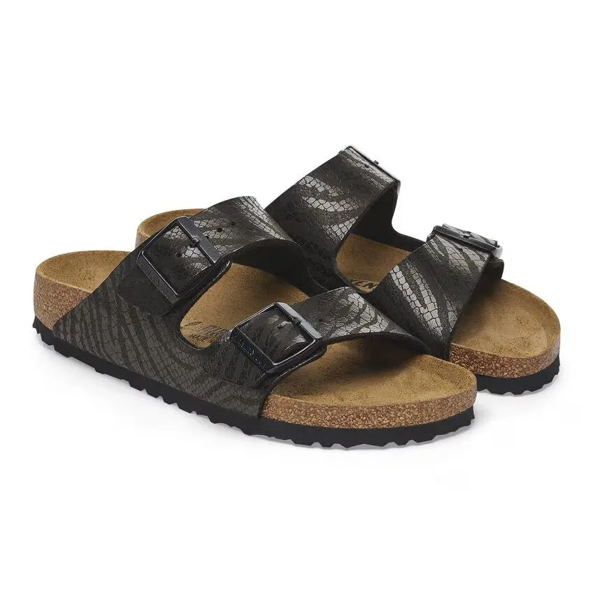 Birkenstock Arizona Synthetics Black Zebra Women's