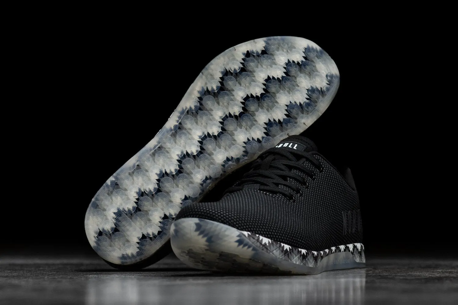 BLACK PATCHWORK TRAINER (WOMEN'S)