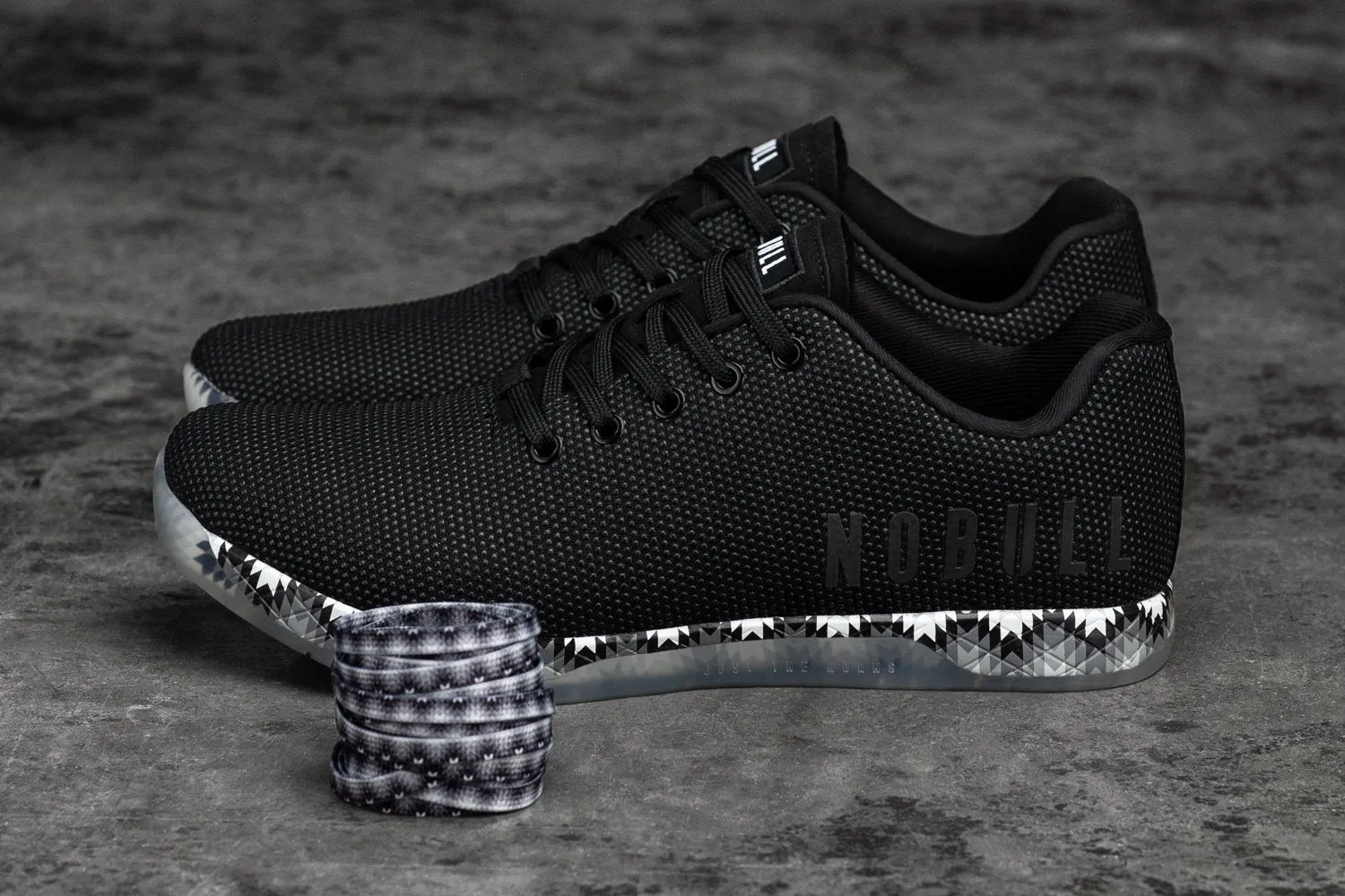 BLACK PATCHWORK TRAINER (WOMEN'S)