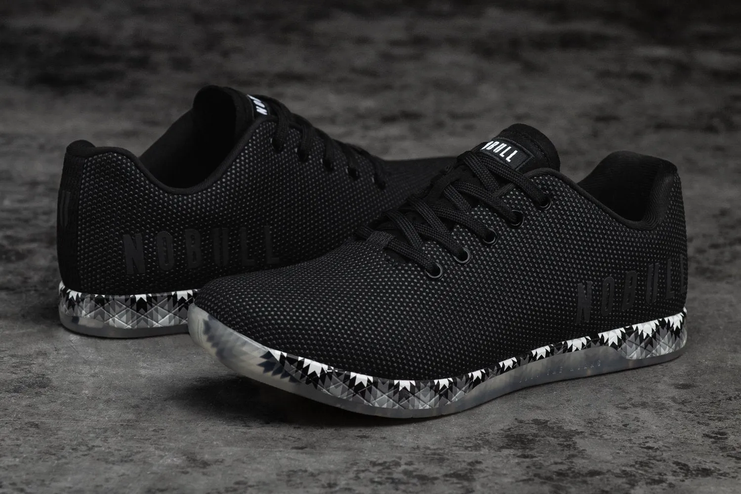 BLACK PATCHWORK TRAINER (WOMEN'S)