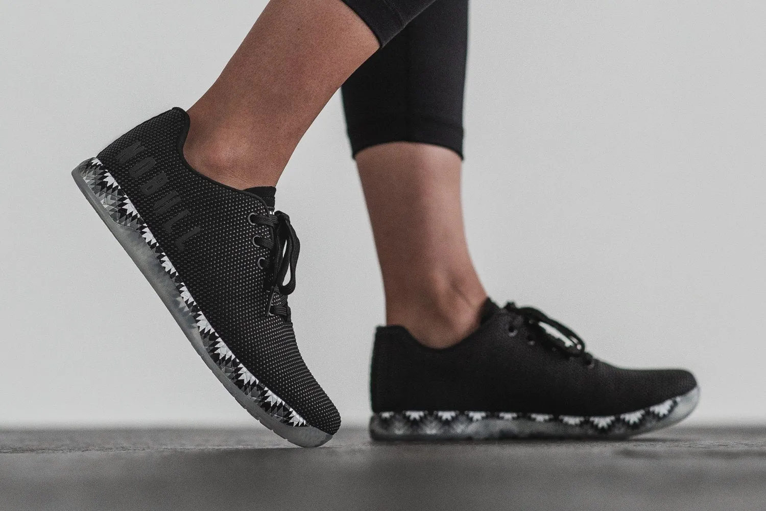 BLACK PATCHWORK TRAINER (WOMEN'S)