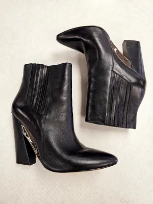 Boots Ankle Heels By Bcbgmaxazria In Black, Size:10