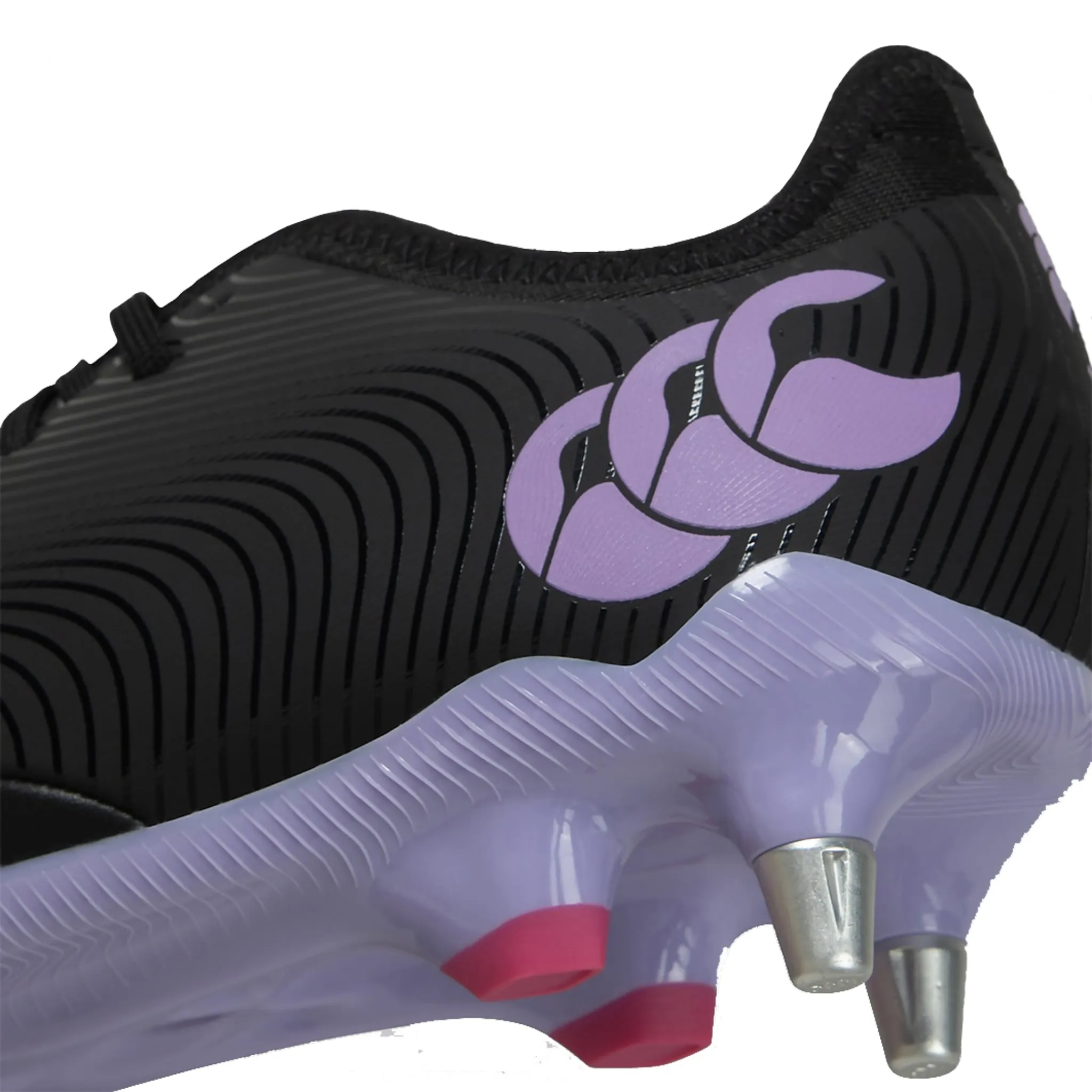 Canterbury Phoenix Genesis Pro SG Rugby Boots - Unisex - Black/Purple