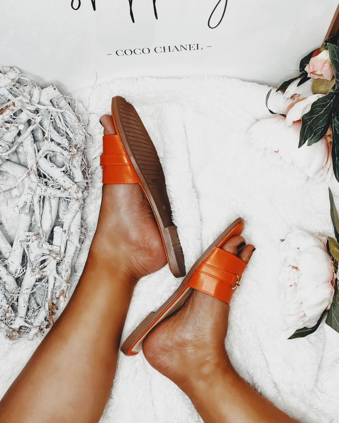 Delilah Slider in Orange