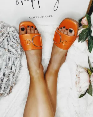 Delilah Slider in Orange