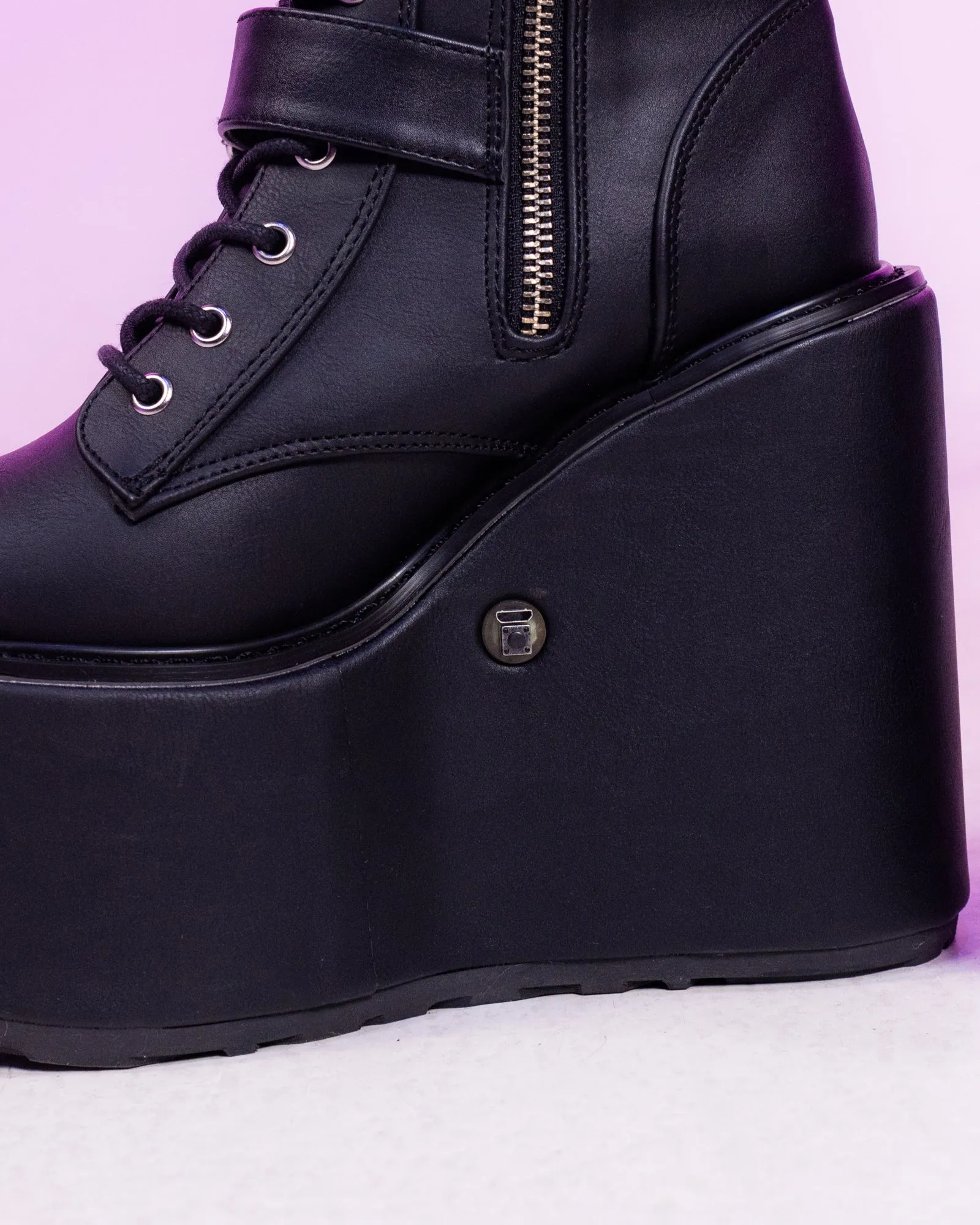 Demonia LED Blaze Women's Black Butterfly Boots