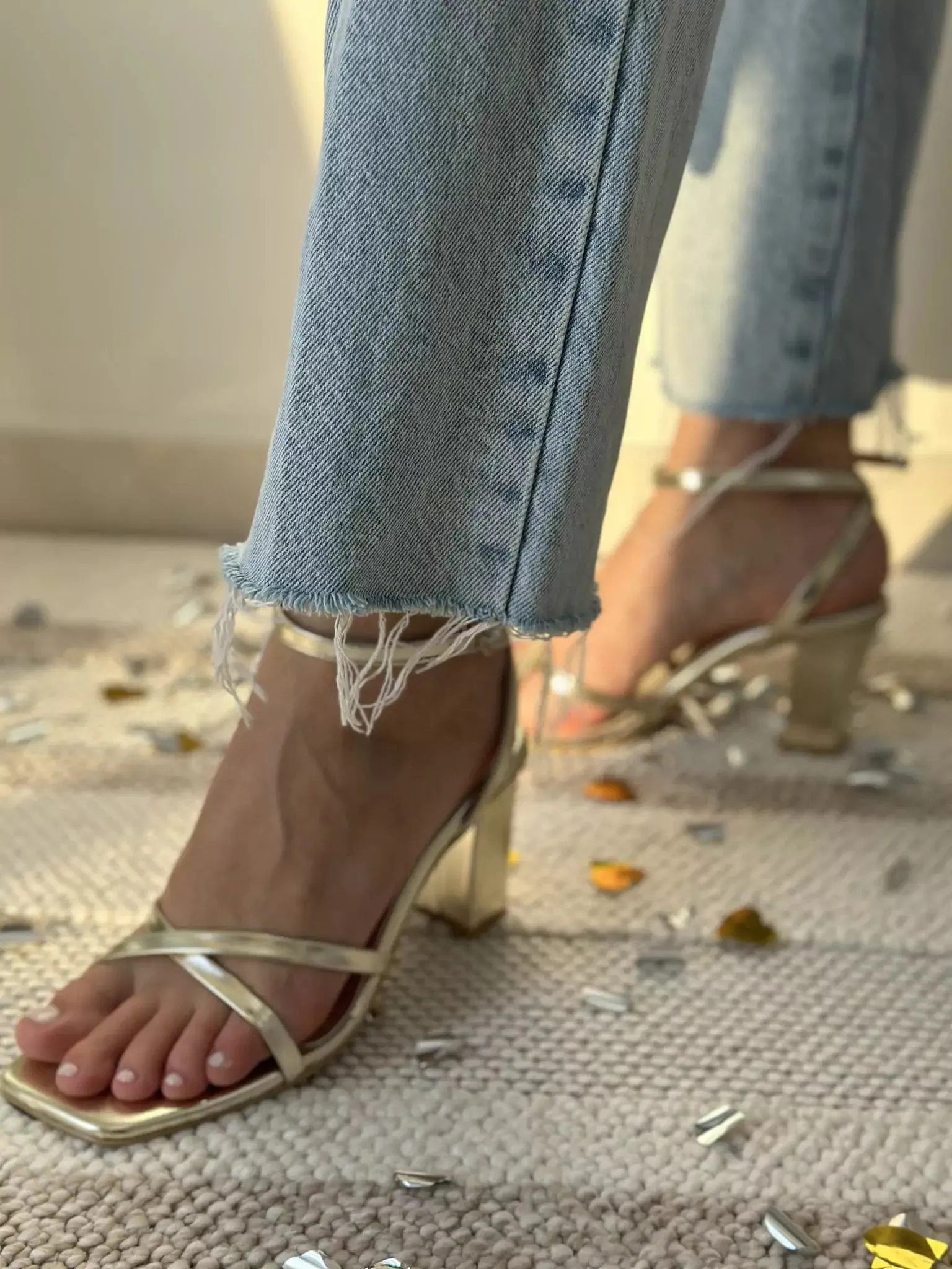 Diana Gold Heels