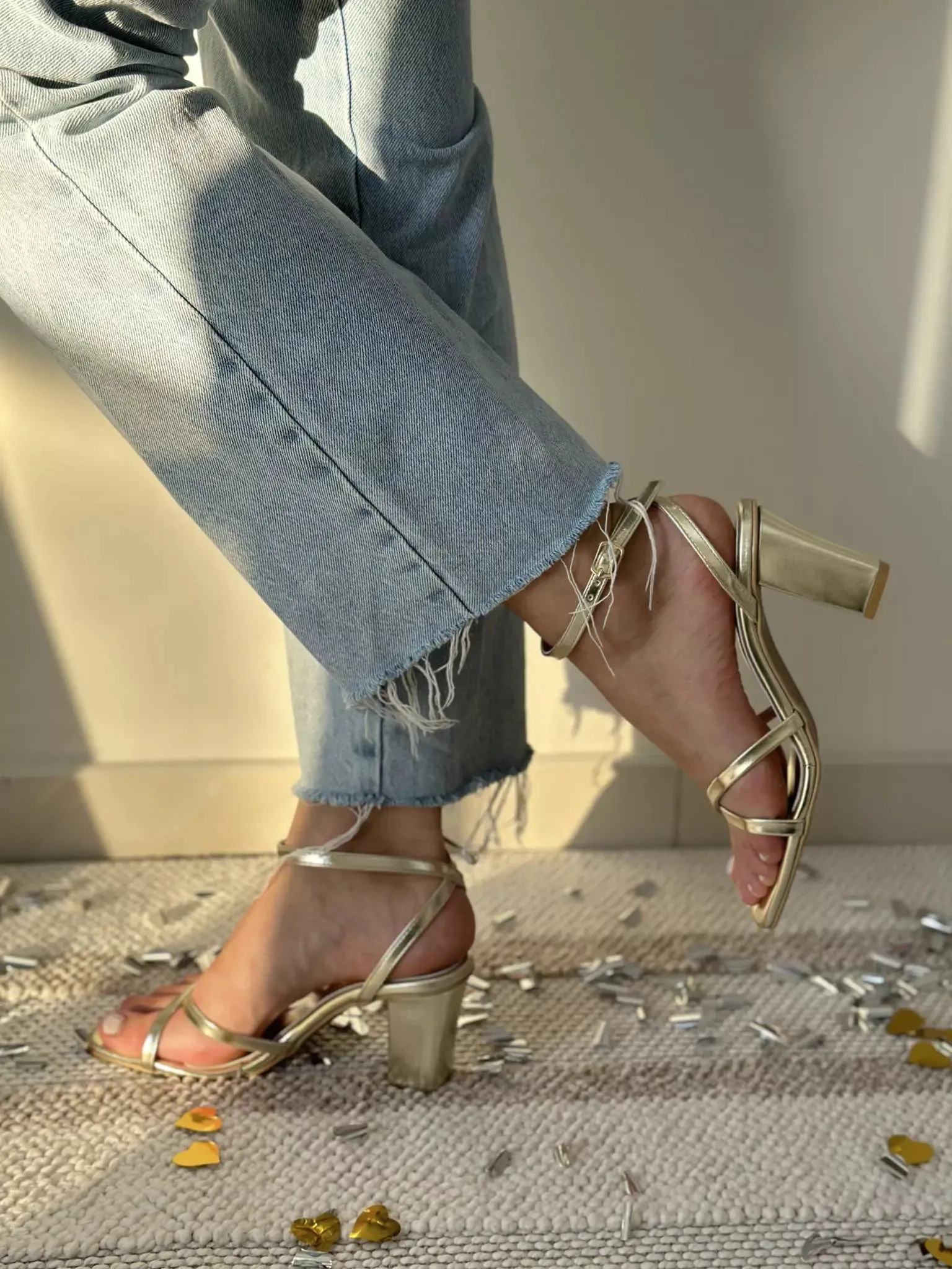 Diana Gold Heels
