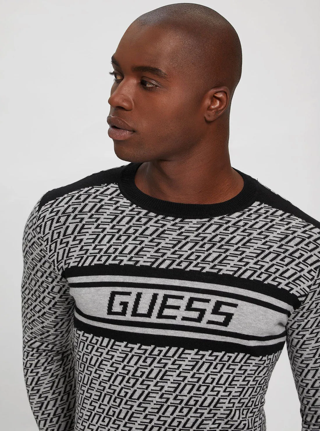 Eco Black Logo Palmer Knit Top