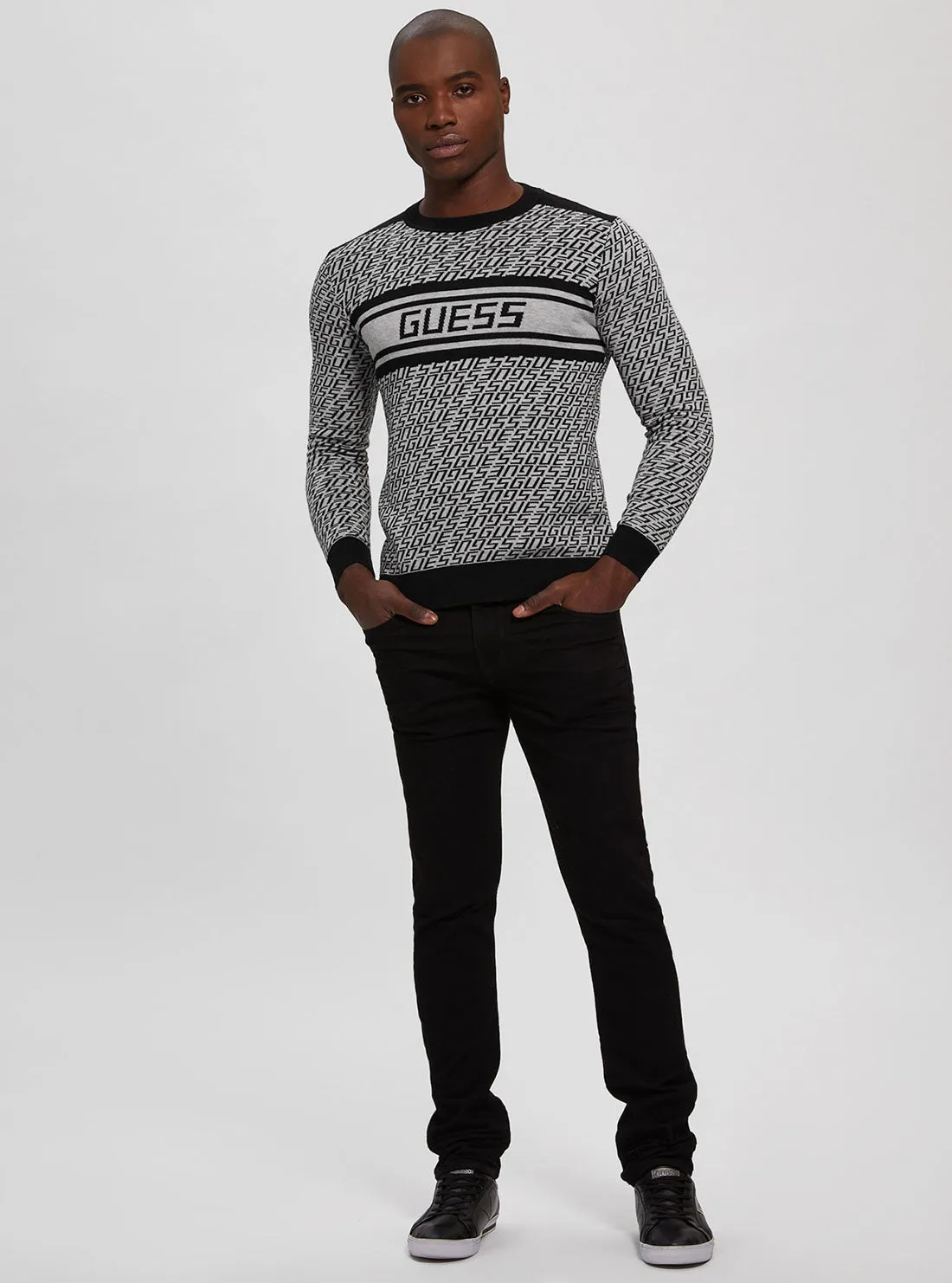 Eco Black Logo Palmer Knit Top