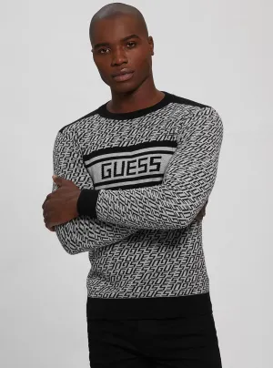 Eco Black Logo Palmer Knit Top