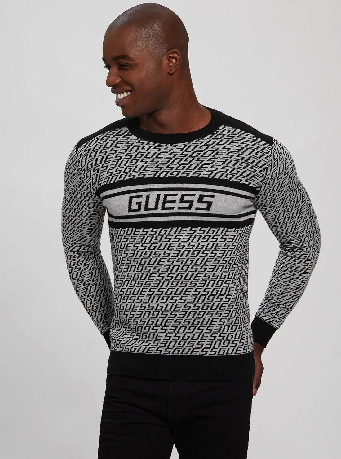 Eco Black Logo Palmer Knit Top