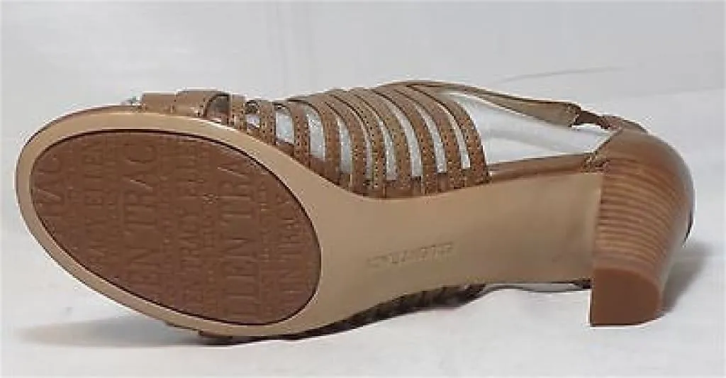ELLEN TRACY Women's Miles Sandal - Tan Nougat Leather -