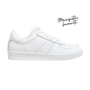 Geode Manifest Sneaker in White/Leather Ladies