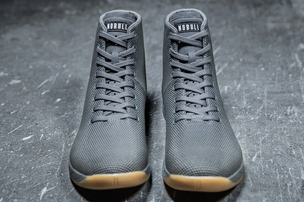 HIGH-TOP DARK GREY GUM TRAINER (MEN'S)