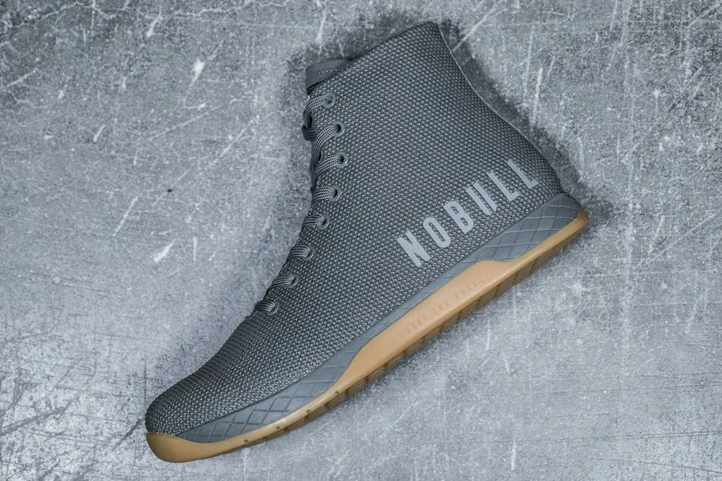 HIGH-TOP DARK GREY GUM TRAINER (MEN'S)