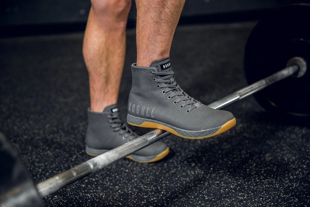 HIGH-TOP DARK GREY GUM TRAINER (MEN'S)