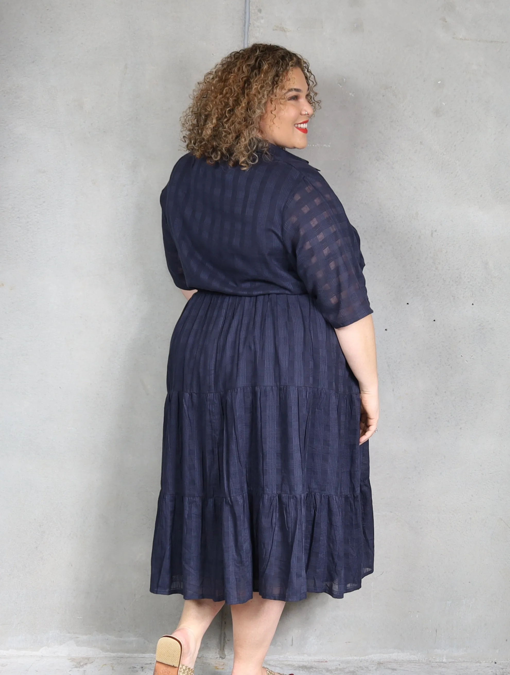 Jacquie Dress - Navy