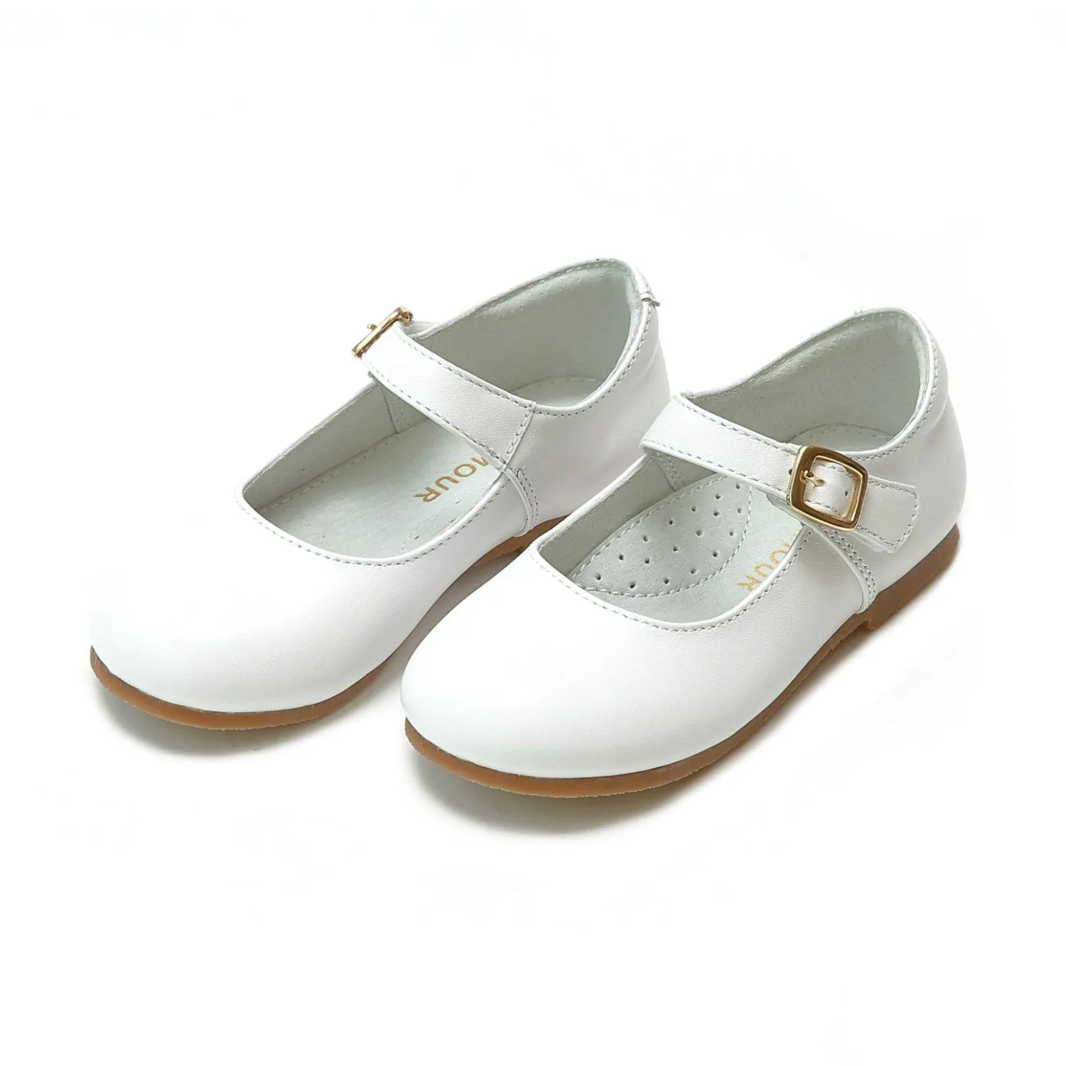L'Amour Rebecca Dressy Flat Pearly