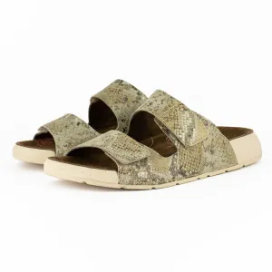 Lesedi : Ladies Leather Sandal in Opal Rockafella