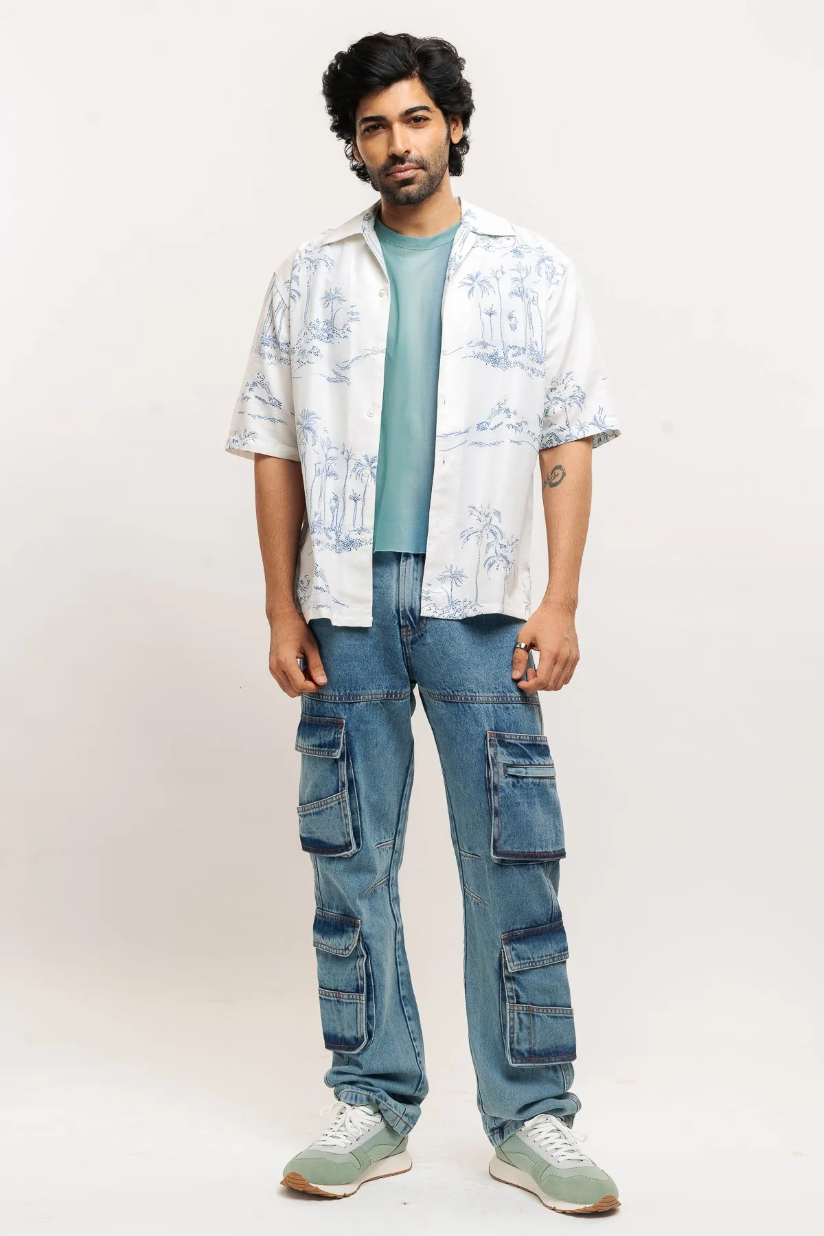 Men's Tropical Print Shirt