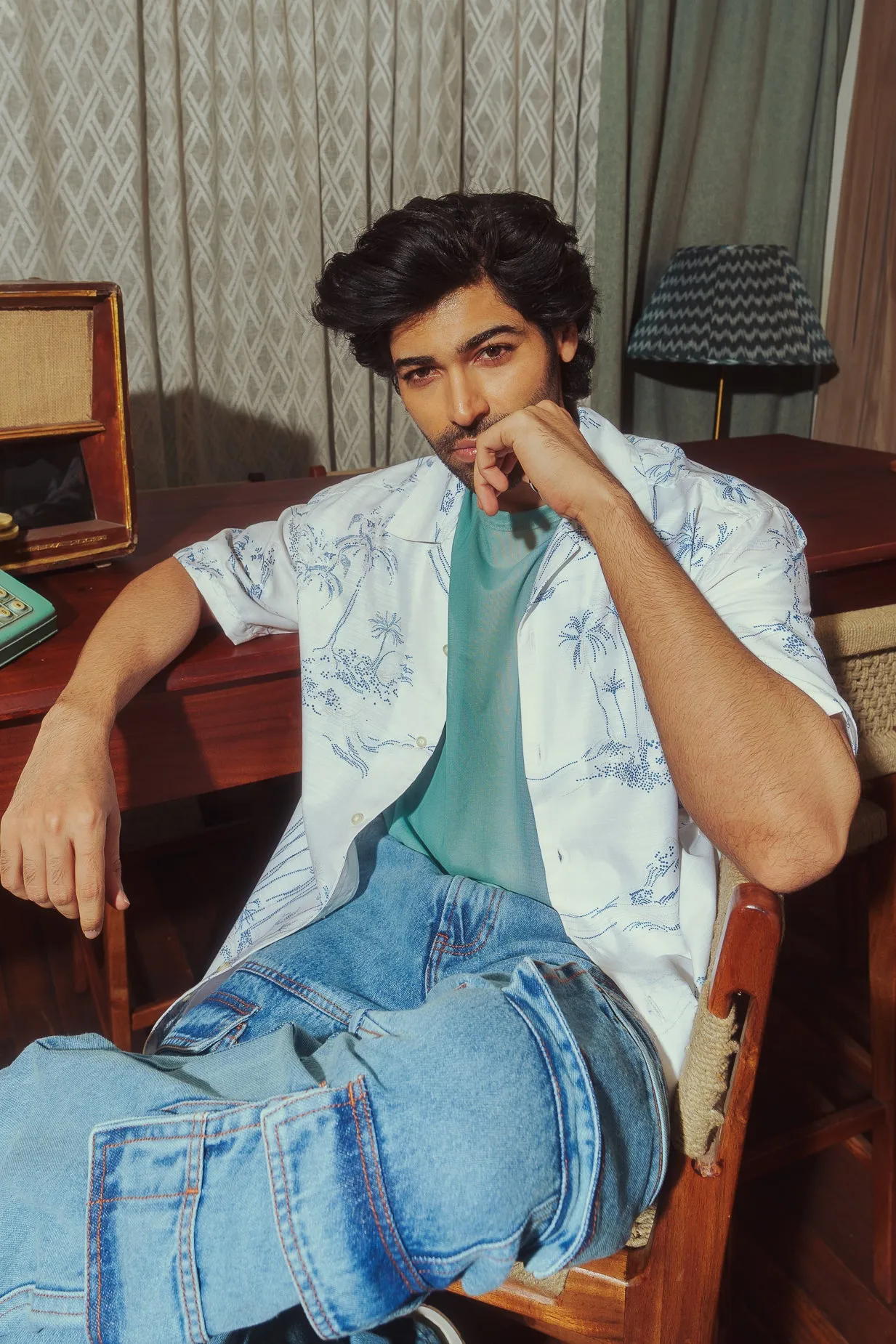 Men's Tropical Print Shirt