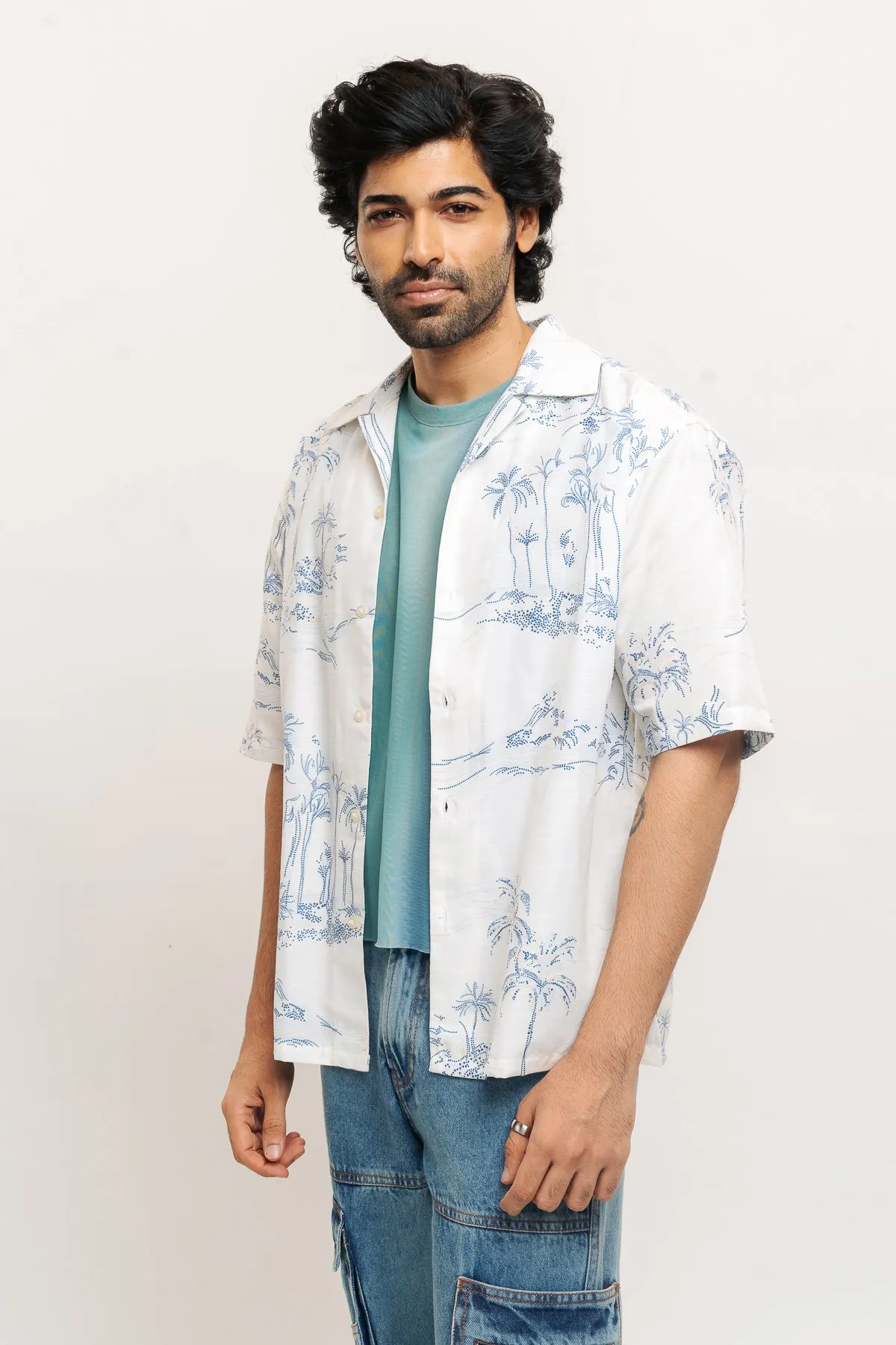 Men's Tropical Print Shirt