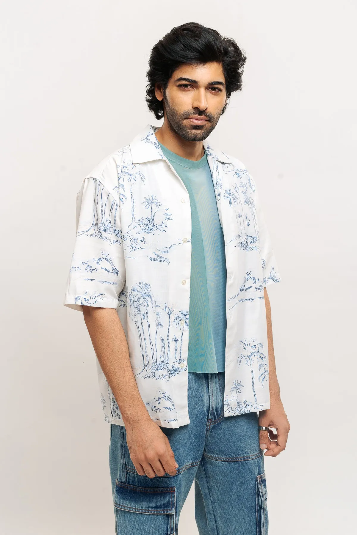 Men's Tropical Print Shirt