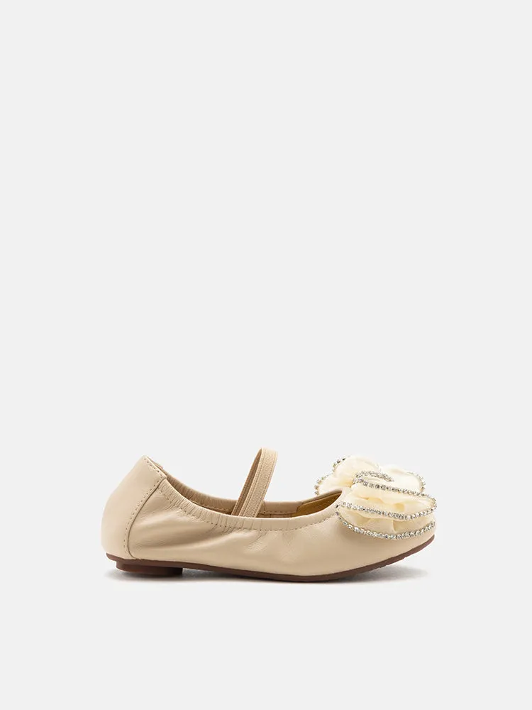 Mini Bree Crystal Bow Mary Jane Ballerinas