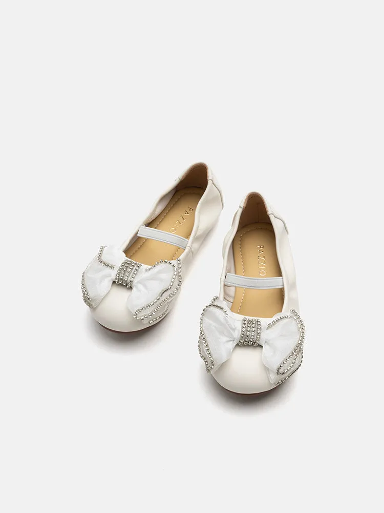 Mini Bree Crystal Bow Mary Jane Ballerinas