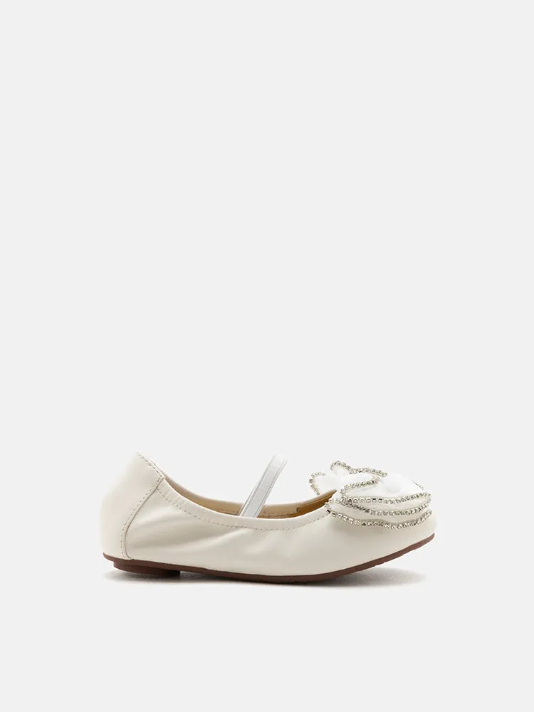 Mini Bree Crystal Bow Mary Jane Ballerinas