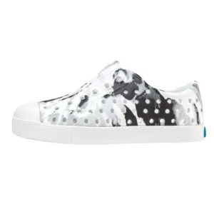 Native - Kids' Jefferson Shoe - White/Grey/Black Tie-Dye