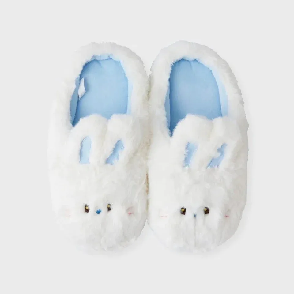 NEWJEANS X LINE FRIENDS© OFFICIAL MERCHANDISE BUNINI PLUSH HOUSE SLIPPERS