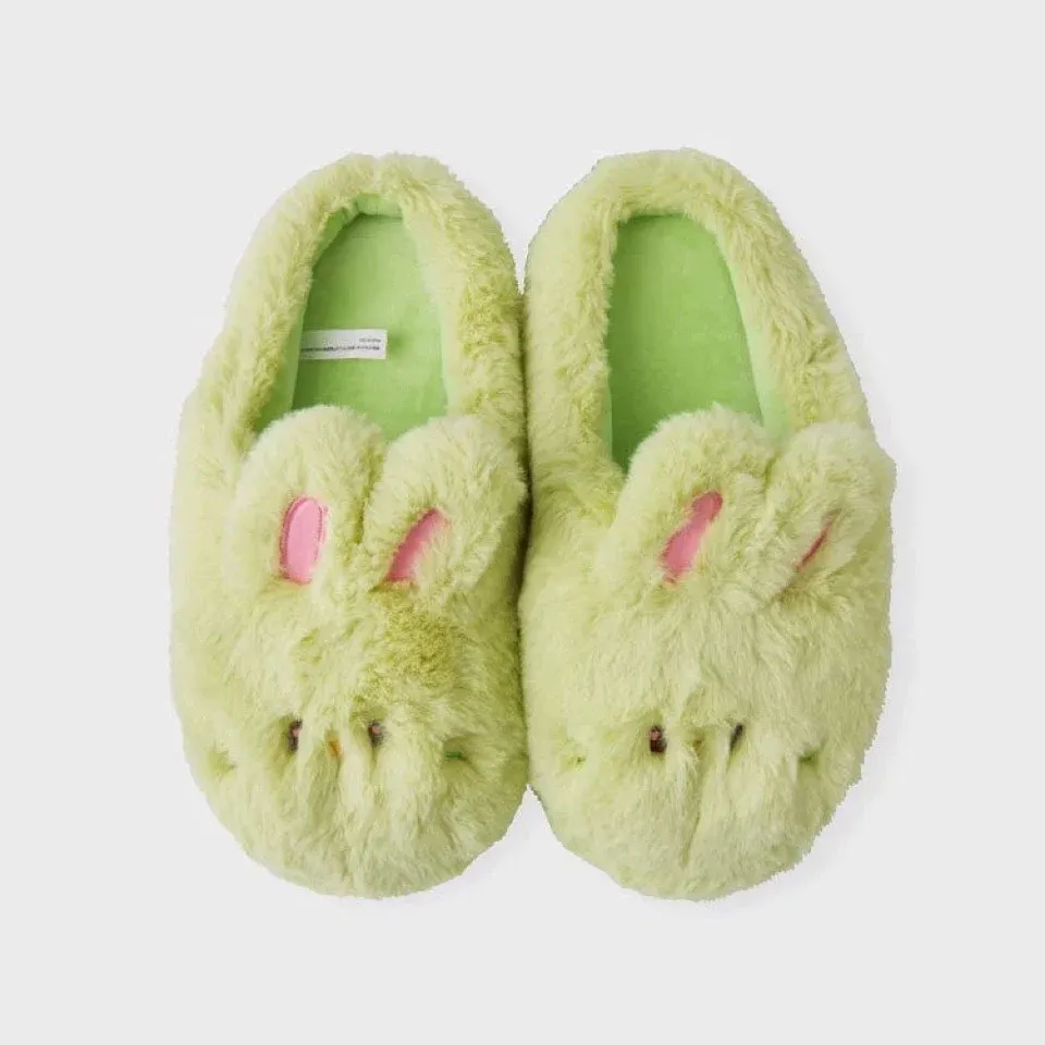 NEWJEANS X LINE FRIENDS© OFFICIAL MERCHANDISE BUNINI PLUSH HOUSE SLIPPERS