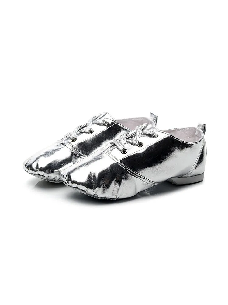 PU Leather Soft Sole Jazz Shoes Stage Performance Dance Shoes
