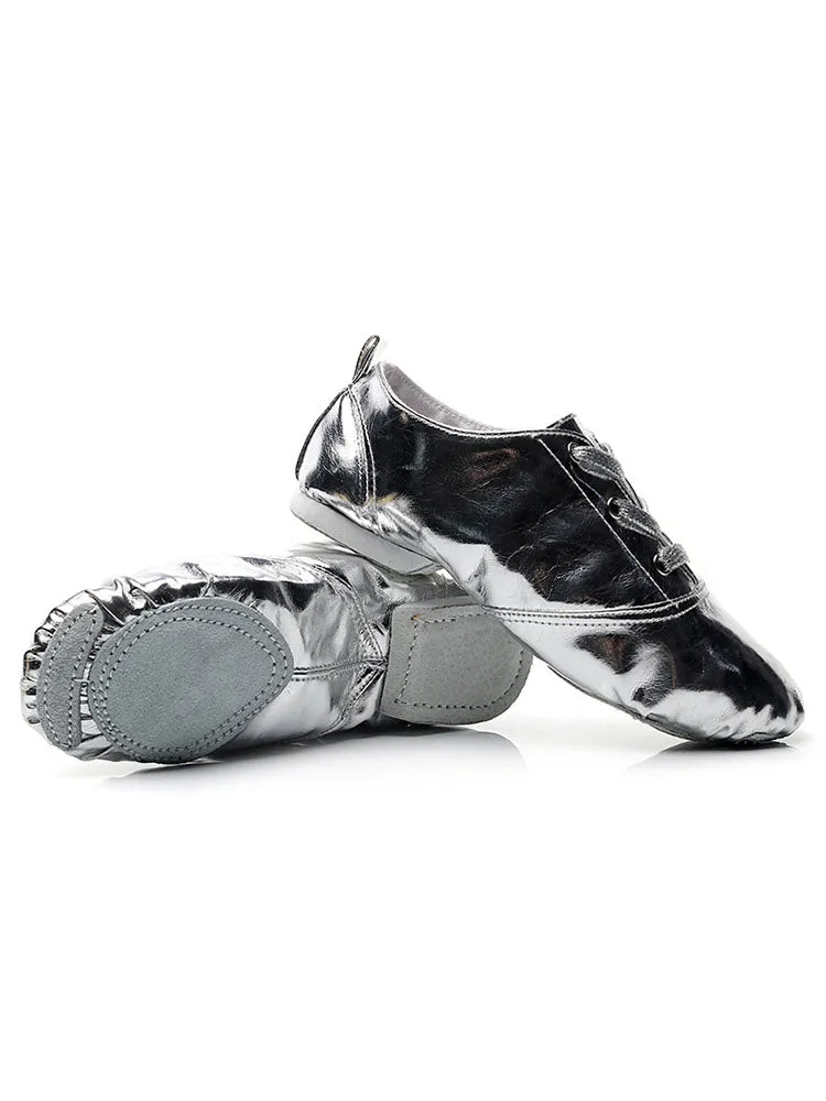 PU Leather Soft Sole Jazz Shoes Stage Performance Dance Shoes