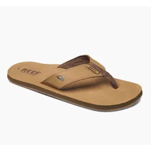 Reef Leather Smoothy Flip Flops - Bronze Brown