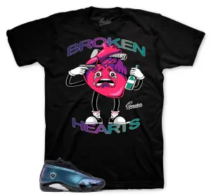 Retro 14 Love Letter Broken Hearts Shirt