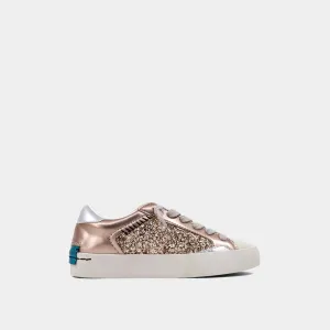 RUBY CHAMPAGNE GLITTER KIDS SNEAKER