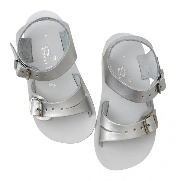 Salt Water Sandals Sun San Sea Wee Pewter