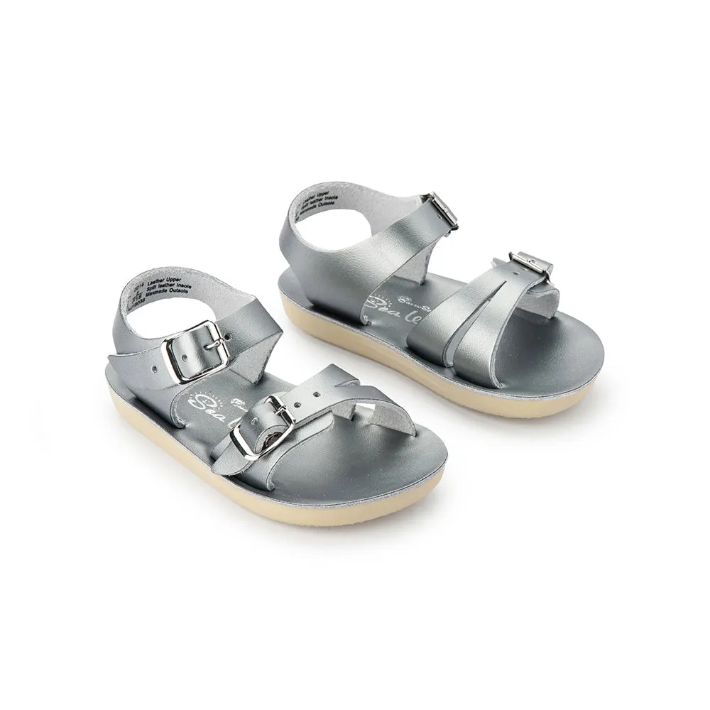 Salt Water Sandals Sun San Sea Wee Pewter