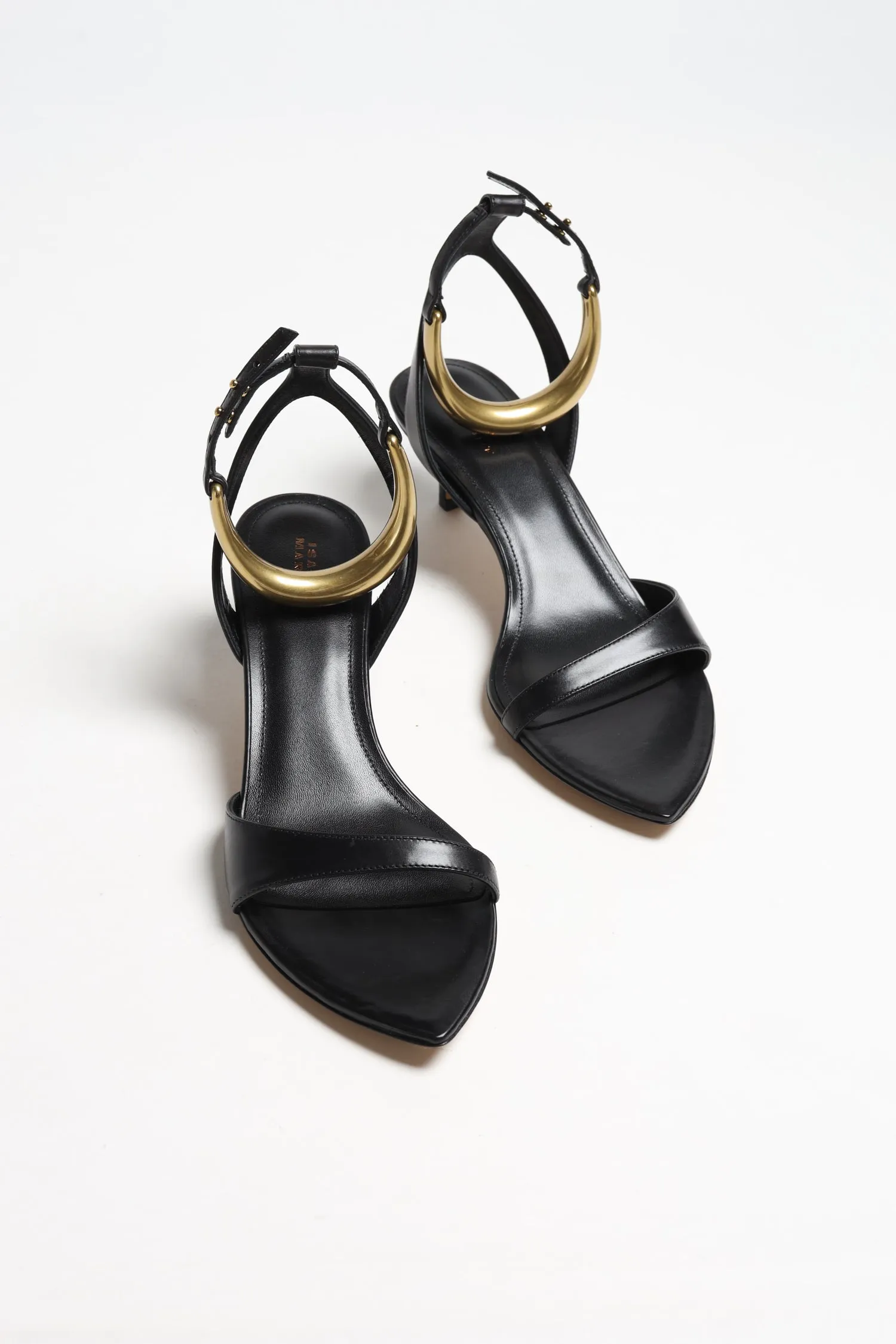 Sandale Alziry in Schwarz/Gold