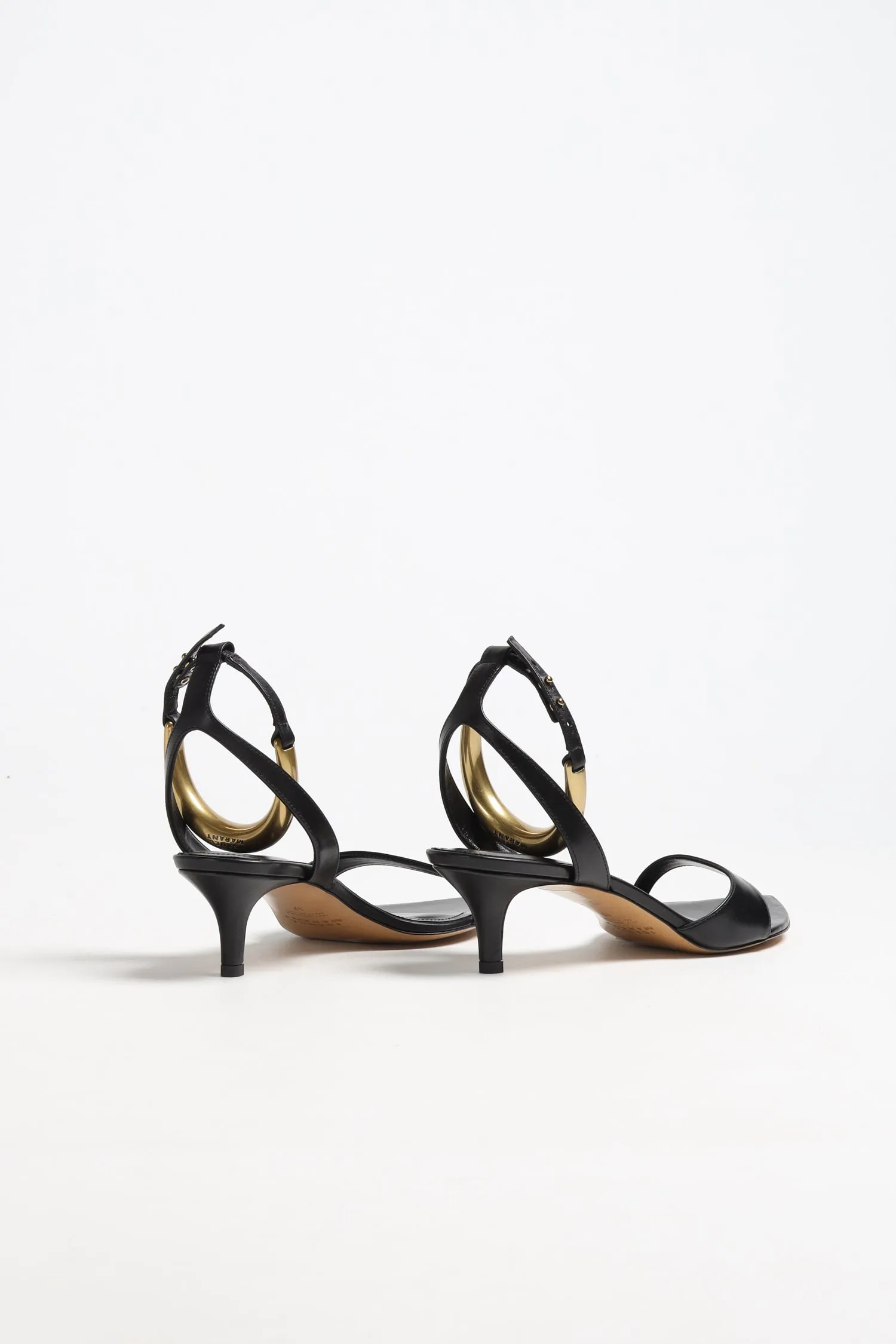 Sandale Alziry in Schwarz/Gold
