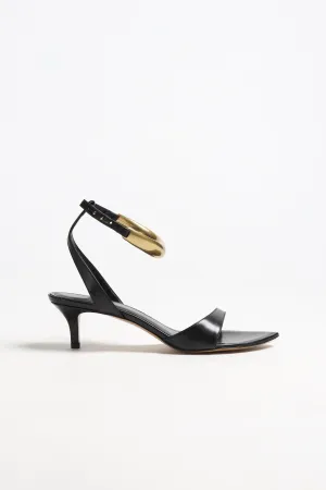 Sandale Alziry in Schwarz/Gold